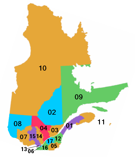 Regions of Quebec